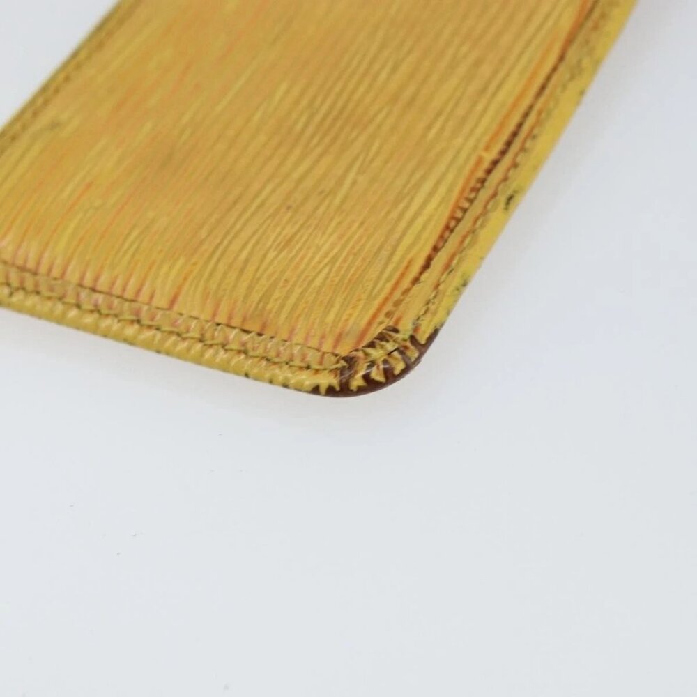 LOUIS VUITTON Epi Pochette Cles Coin Purse Yellow M63809 LV Auth 160898 - Picture 12 of 16